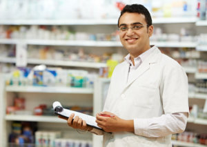 pharmacist smiling